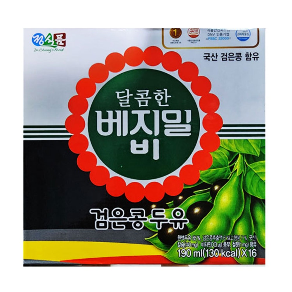 베지밀 비 달콤한 두유 190ml 16개