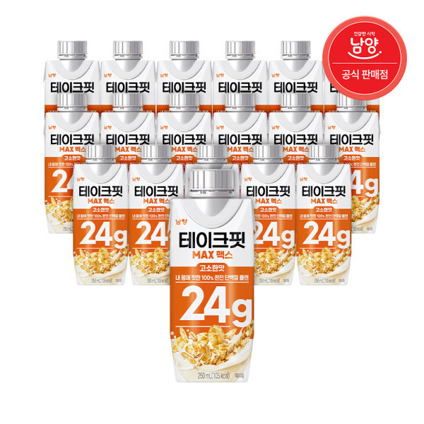 테이크핏 맥스 단백질 24g 250ml 18입