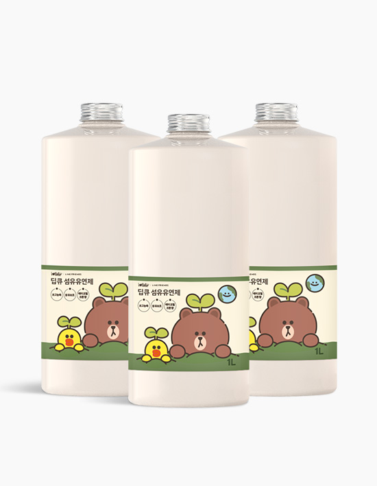 라인프렌즈 섬유유연제 1L 3개입