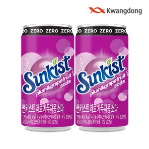 썬키스트 제로 자두자몽소다 190ml * 30