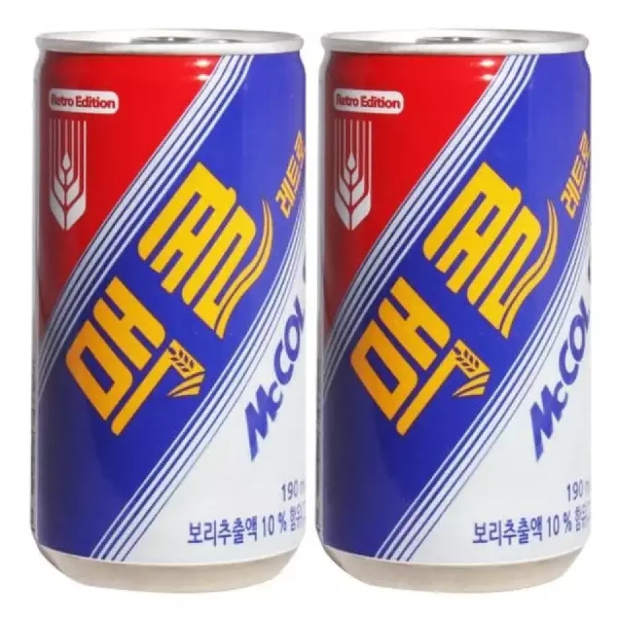 맥콜 190ML*60캔 보리 탄산음료 캔