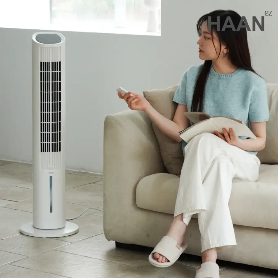 한경희 AI 음성인식 24단 초정밀 조절 BLDC 타워팬 냉풍기