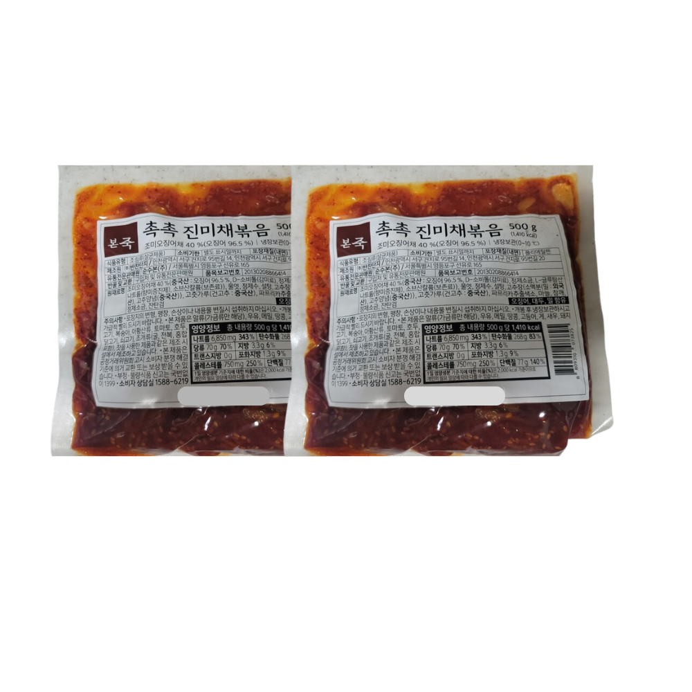 본죽 진미채 500G 1+1