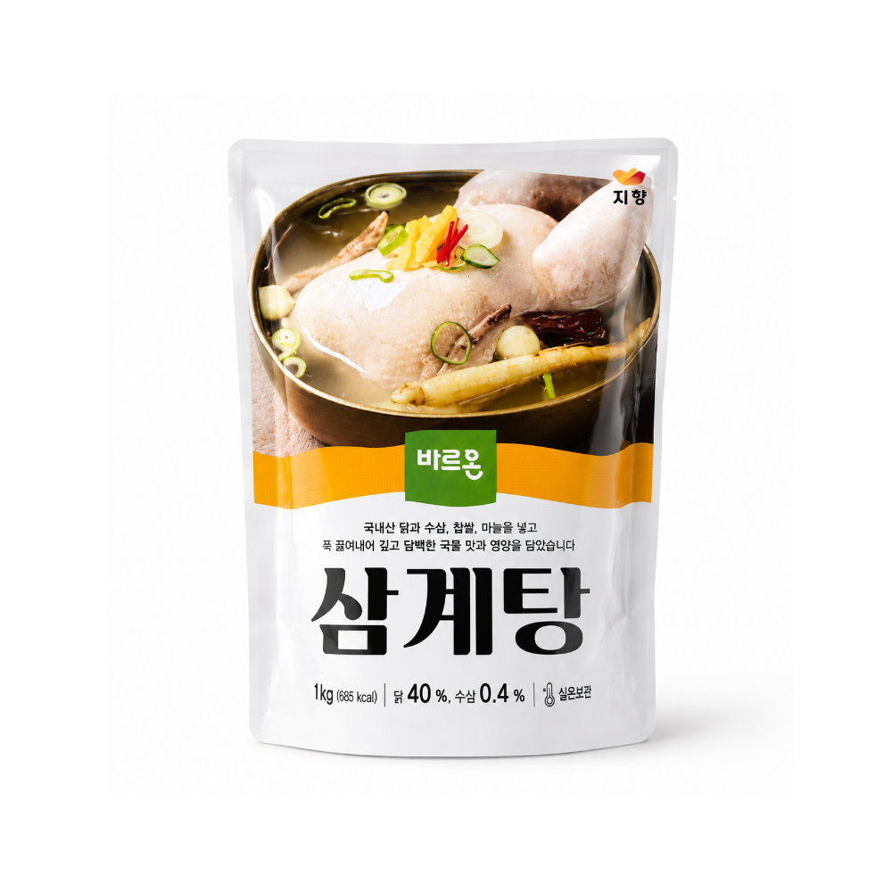 바르온 삼계탕 1KG 4팩 (실온보관)