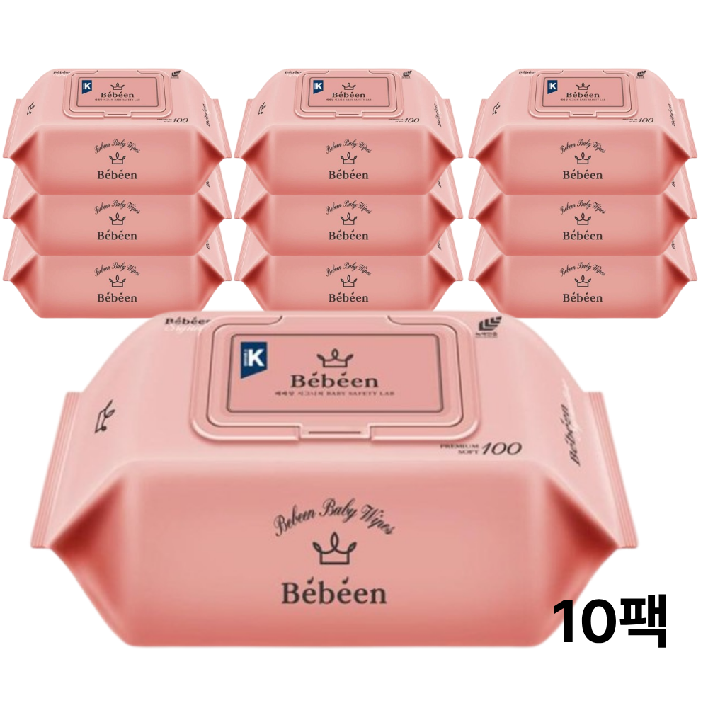 베베앙 시그니처 아기물티슈 캡형 100매 10캡