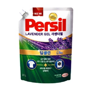 퍼실 딥클린 초미세세탁 라벤더젤 겸용 액체세제 리필, 2L, 2개