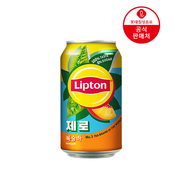 립톤 제로 복숭아 아이스티 355ml 24캔