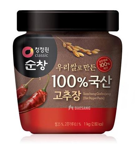 청정원순창 우리쌀로 만든 100% 국산 고추장, 1kg, 1개