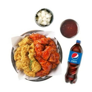 멕시카나 후라이드반양념반+콜라1.25L