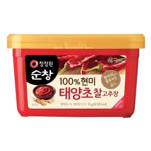 청정원순창 현미 태양초 찰고추장, 3kg, 1개