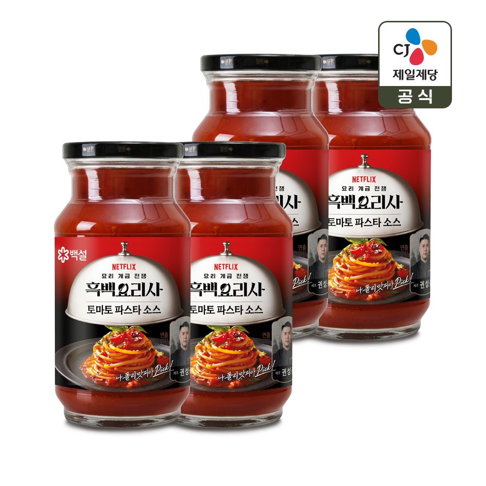 백설 파스타소스 600g x4개