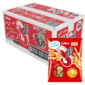 가루비 캇파 에비센(일본 새우깡), 77g, 12개