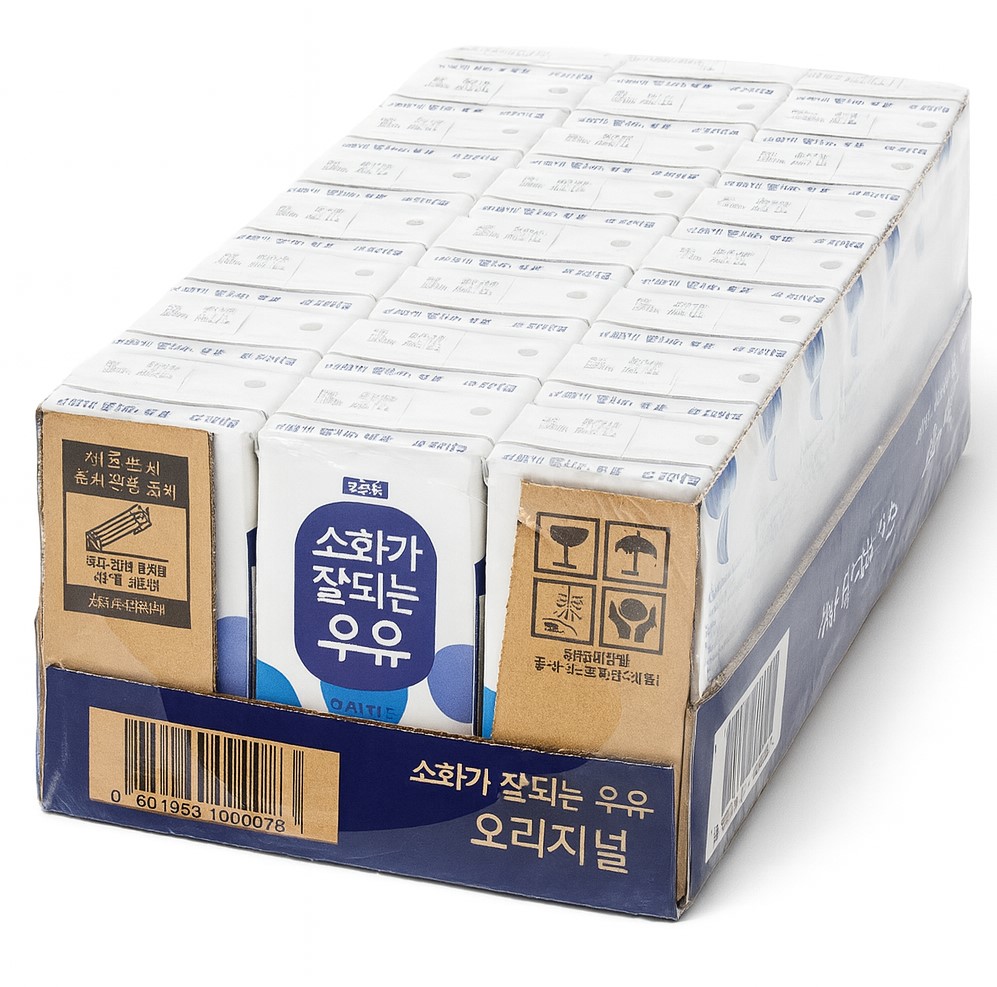 매일유업 소화가 잘되는 우유(락토프리) 멸균 오리지널 190ml 24팩+미니 8팩