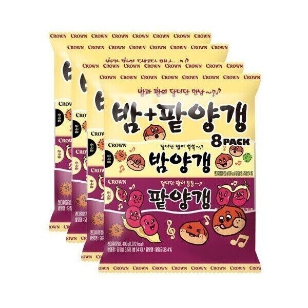 연양갱 8번들(밤양갱+팥양갱) 4팩(총32개)