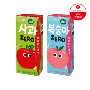 롯데칠성음료 히야 제로 사과, 200ml, 24개