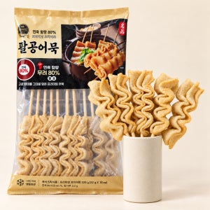 팔공어묵 프리미엄 꼬치어묵 가쓰오소스 세트, 350g, 10개입, 4팩