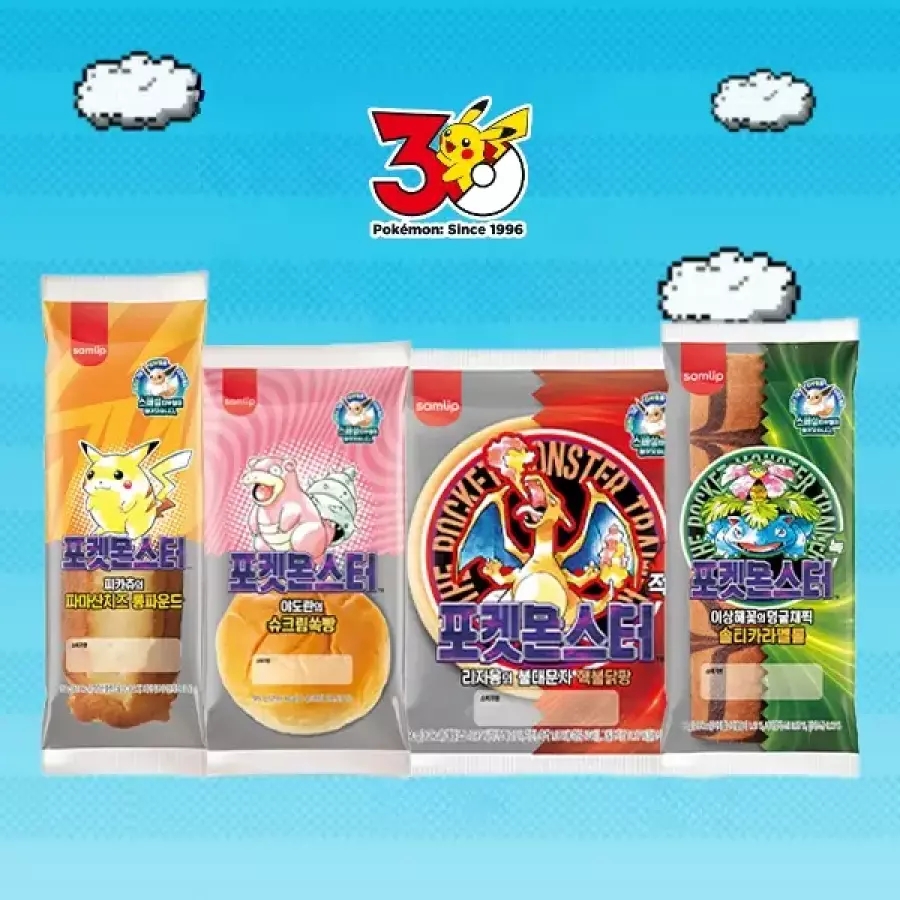 삼립 Since1996 포켓몬 띠부씰빵 8종 12봉