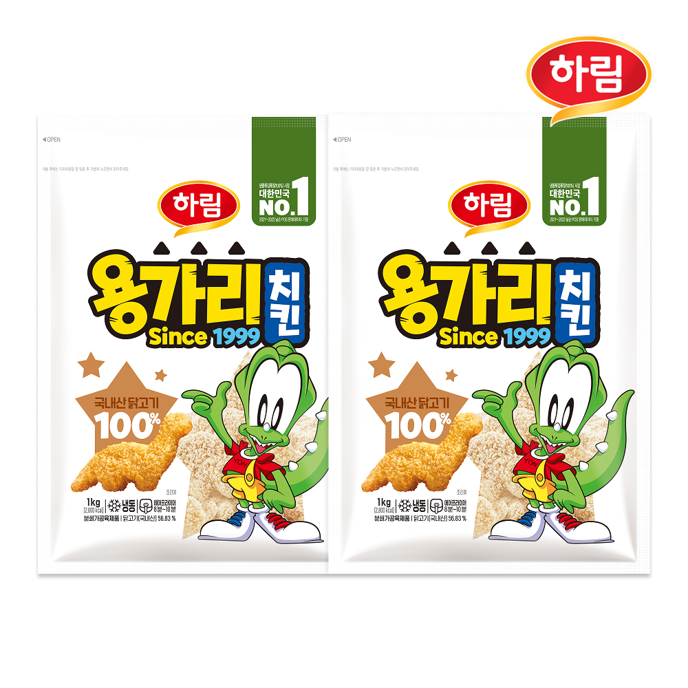 하림 용가리치킨 1kg 2봉