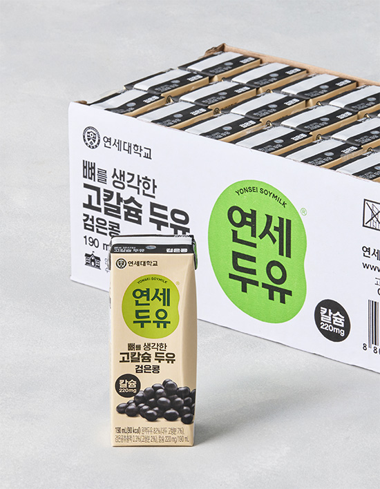 연세 고칼슘 두유 190ml x 24 (검은콩,호두아몬드)