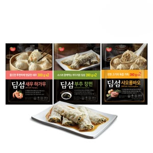 동원 딤섬 만두 새우하가우 2봉+부추창펀 2봉+게살샤오롱바오 2봉 총 6봉