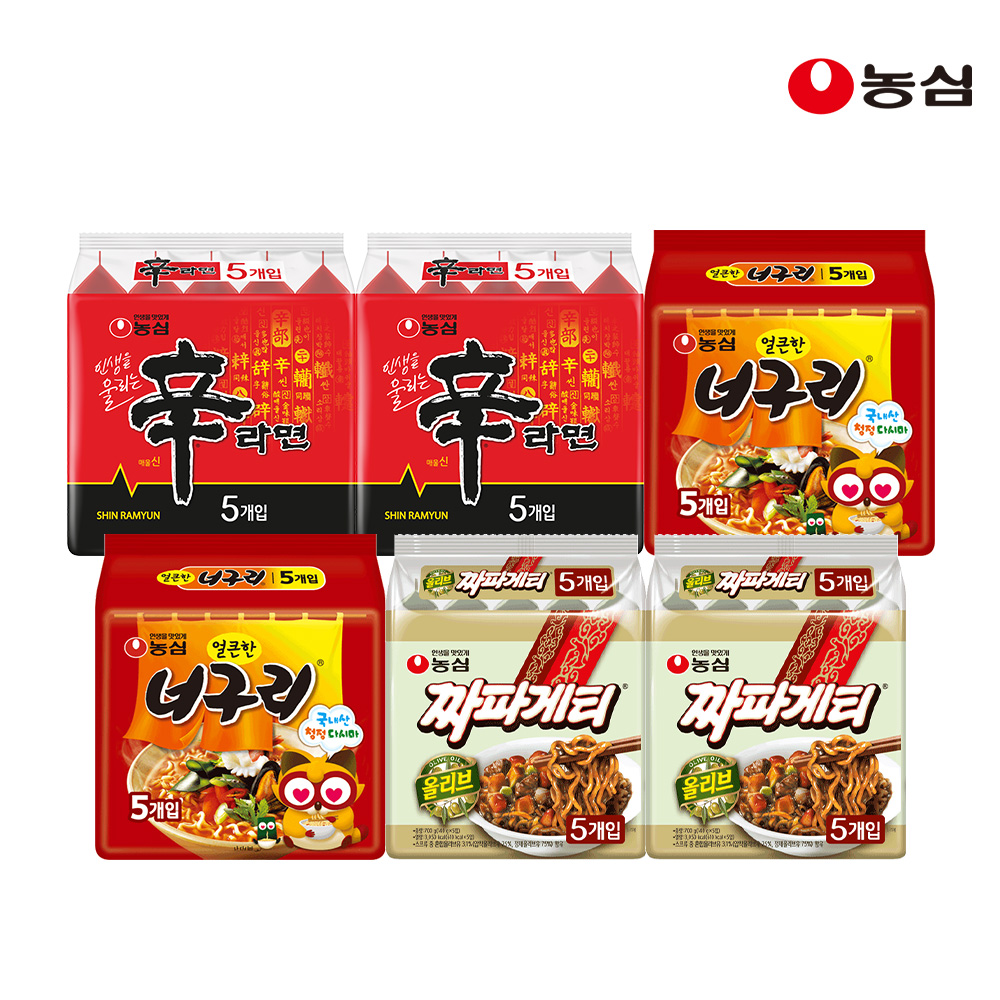 농심 신신너너짜짜 30입 (신라면10+너구리10+짜파게티10)