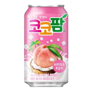 코코팜 피치핑크 복숭아, 340ml, 24개