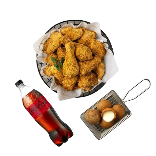 뿌링클+치즈볼+코카-콜라제로1.25L