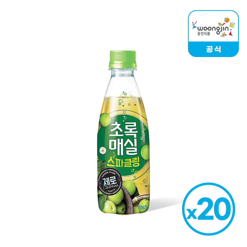초록매실 스파클링 제로 350ml 20펫