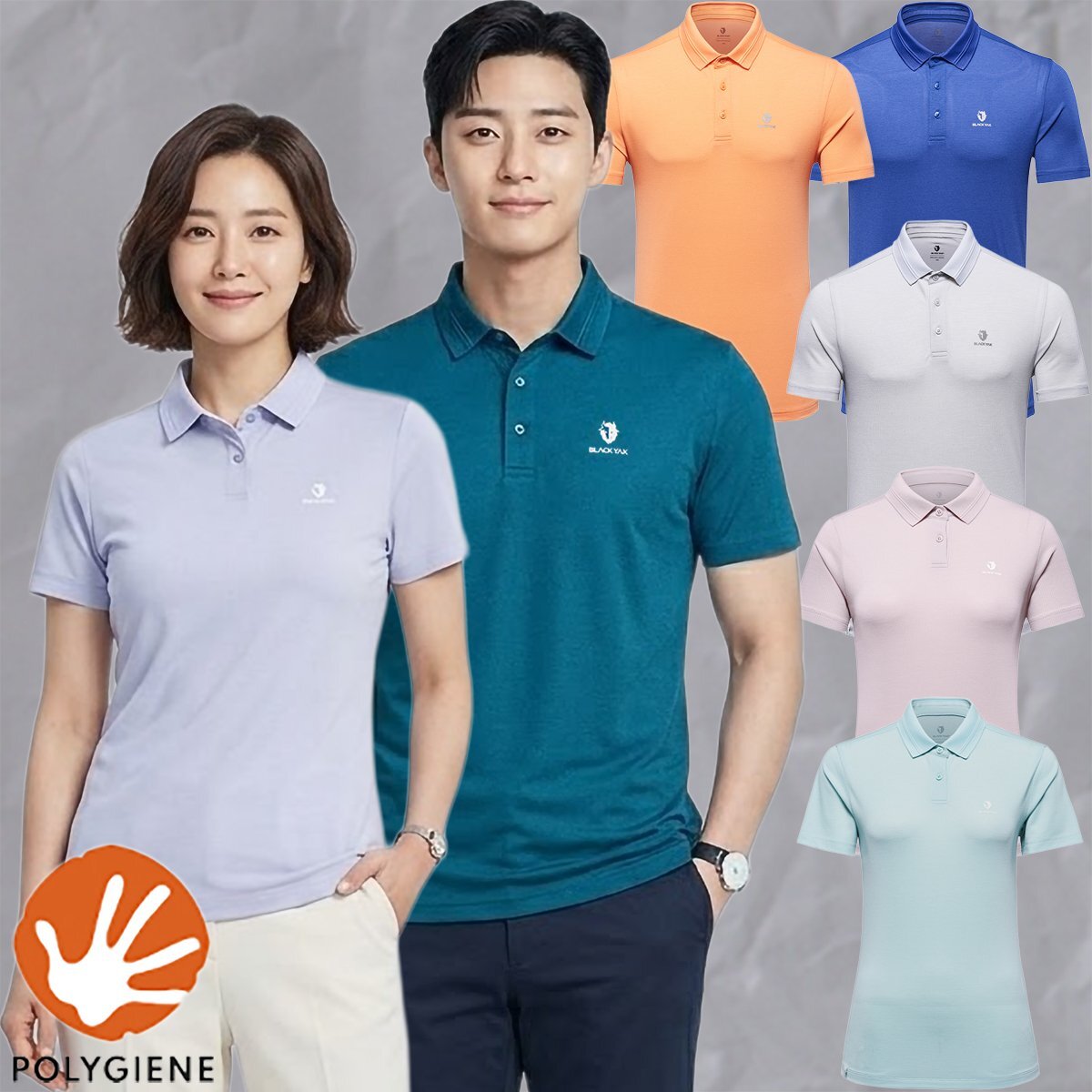 블랙야크 기능성 반팔 카라티 M브리디폴로티
