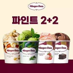하겐다즈 파인트 4개