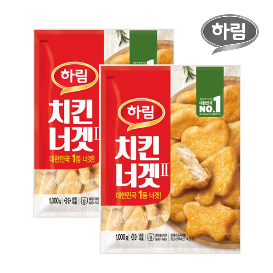 하림 용가리치킨 1kg + 치킨너겟 1kg