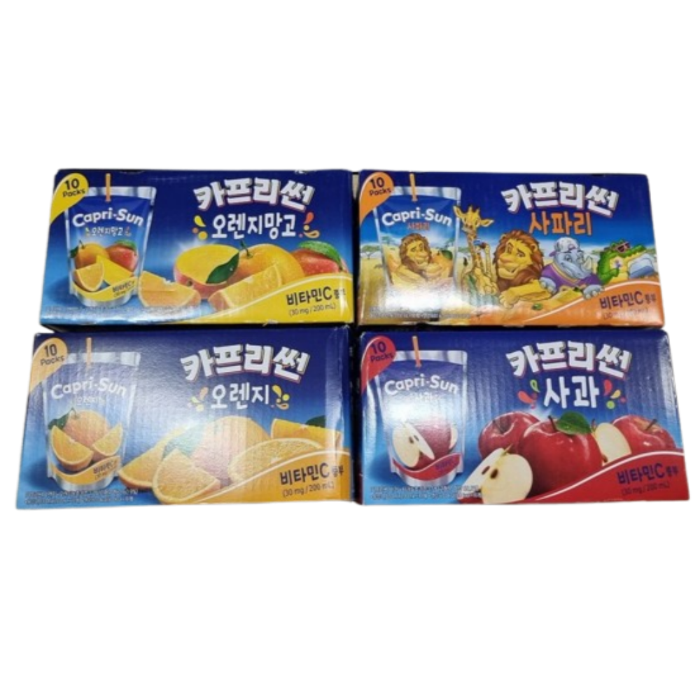 카프리썬 오렌지망고 20개+사과 10개 +오렌지 10개 + 사파리 10개 (총 50개)