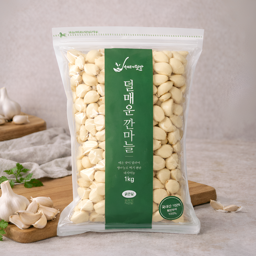국내산 깐마늘 대서종 남도종 1kg