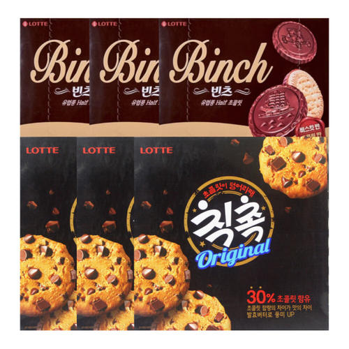 롯데 빈츠 204g x 2개 + 칙촉180g x 3개