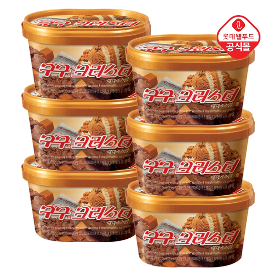 롯데 구구 크러스터 660ml x 6개