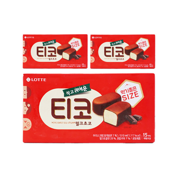 롯데웰푸드 티코 밀크초코 510ml, 3개 티멤