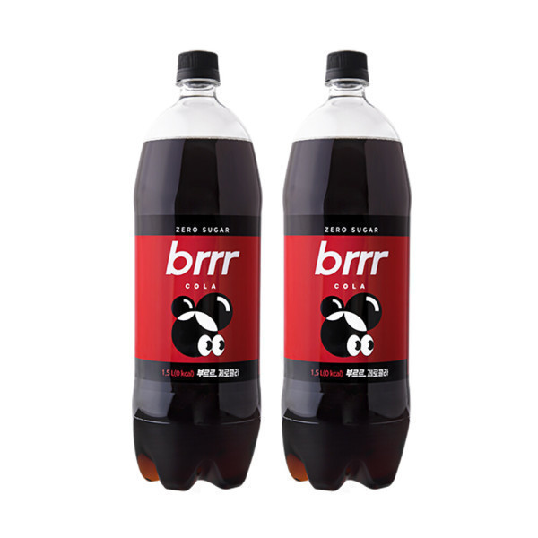 부르르 제로콜라 1.5L*12pet 제로 콜라
